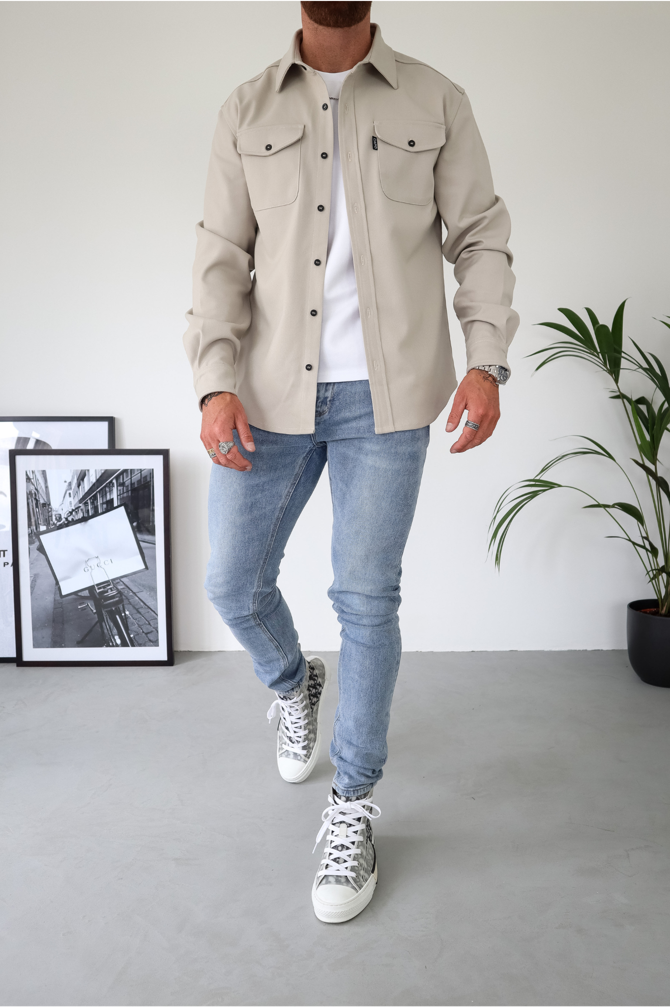 CAPO | Sobrecamisa Premium en Tono Piedra ✨