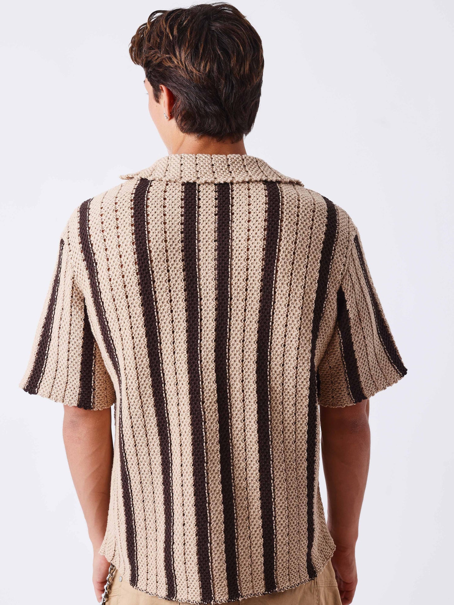 Camisa de punto calado