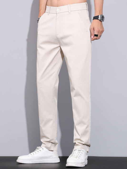 Pantalón Recto con Cintura Elástica | Elegancia y Comodidad