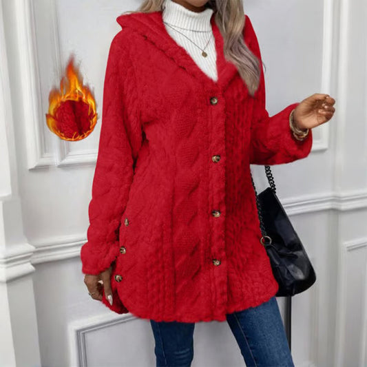 Elara | Chaqueta Cálida Acolchada con Capucha