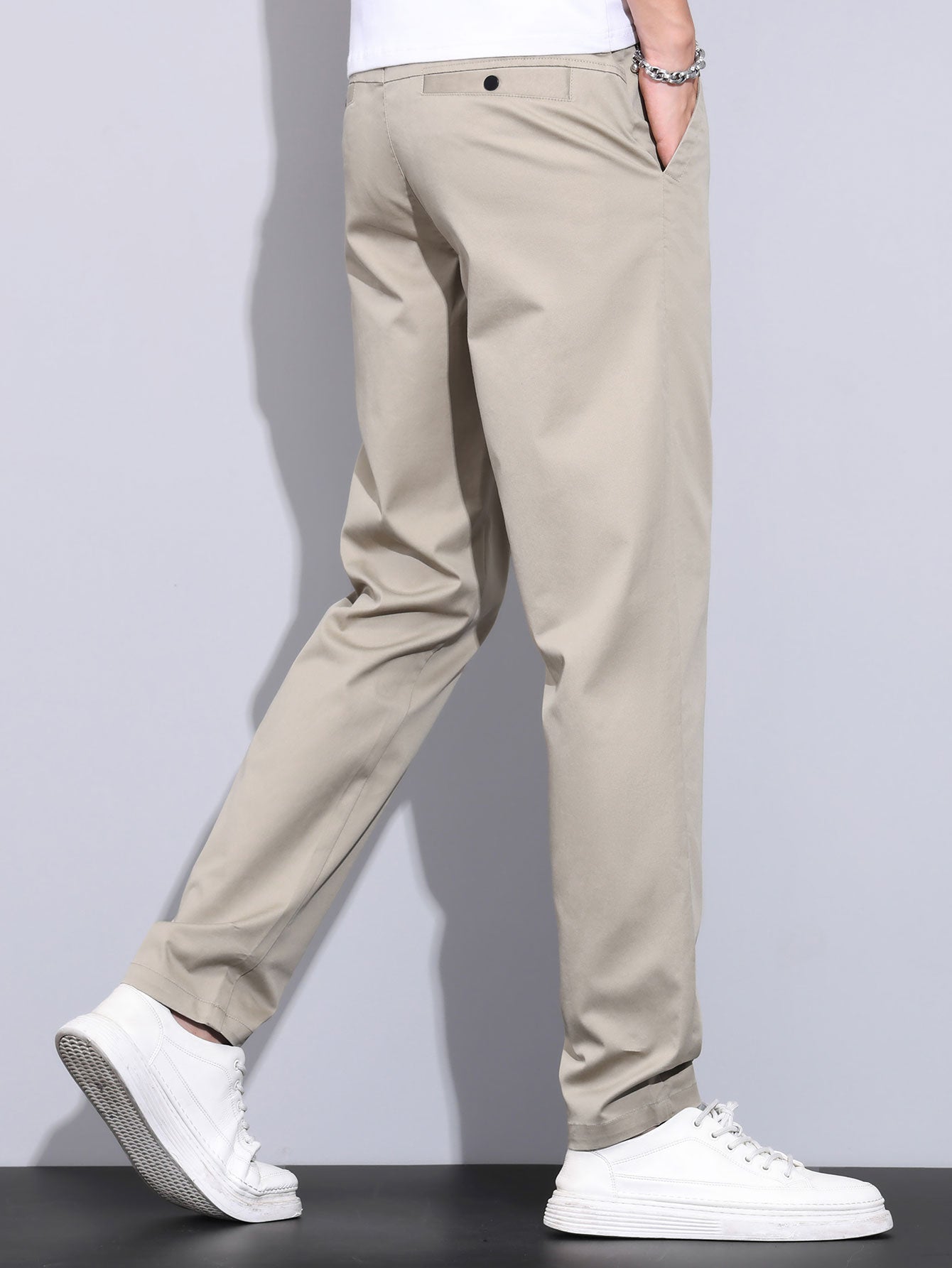 Pantalón Recto con Cintura Elástica | Elegancia y Comodidad