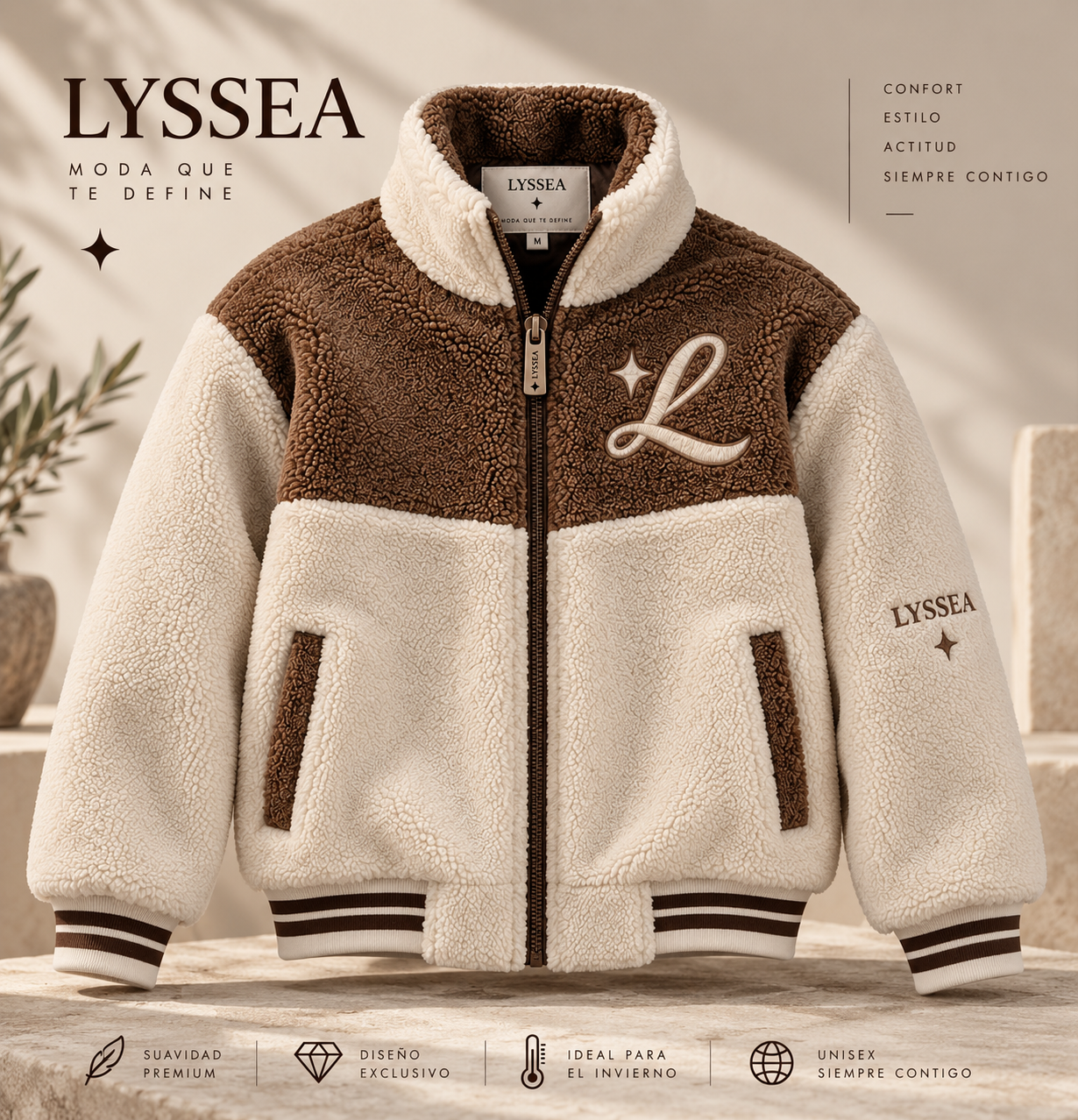 NOVA | Abrigo Sherpa Unisex Premium