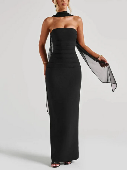 Vestido Maxi sin Tirantes