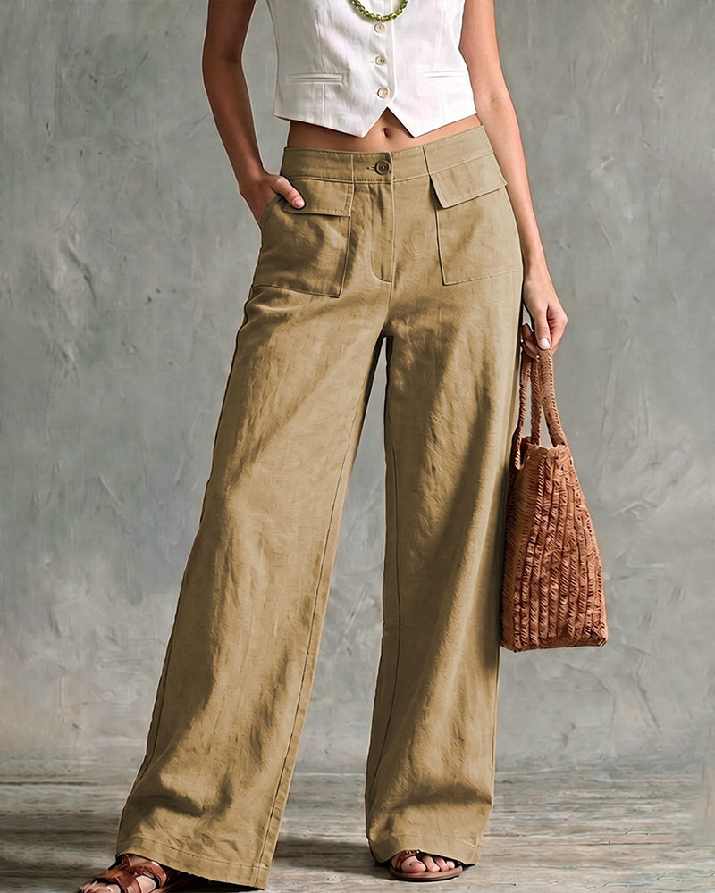 ✨ Versatile | Pantalón Wide Leg de Cintura Alta
