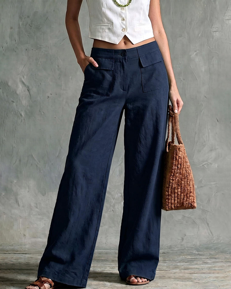 ✨ Versatile | Pantalón Wide Leg de Cintura Alta