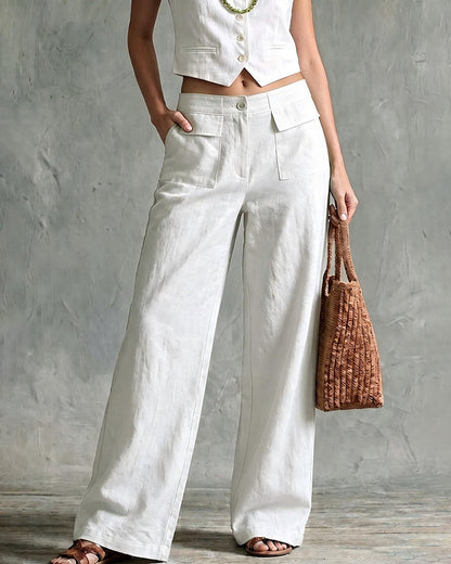 ✨ Versatile | Pantalón Wide Leg de Cintura Alta
