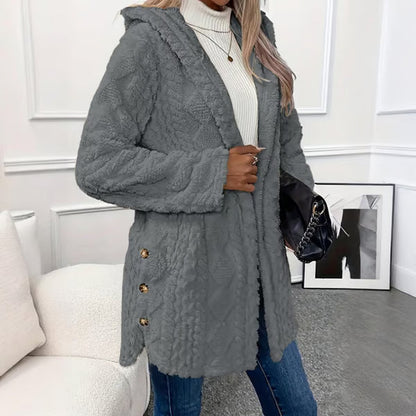 Elara | Chaqueta Cálida Acolchada con Capucha