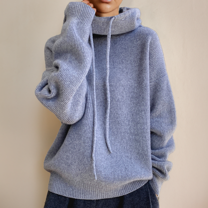 Alma | Jersey de Punto con Capucha Mujer Oversize Manga Larga