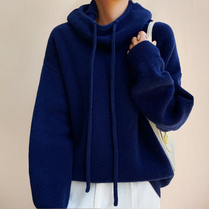Alma | Jersey de Punto con Capucha Mujer Oversize Manga Larga