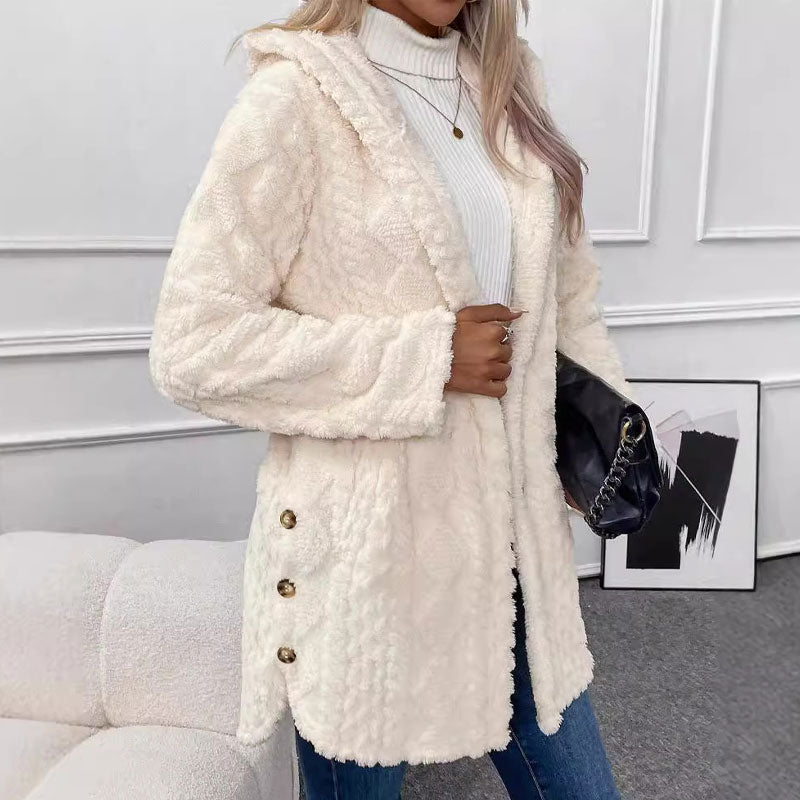 Elara | Chaqueta Cálida Acolchada con Capucha
