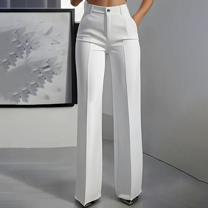 Pantalón de Traje de Mujer de Talle Alto