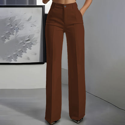 Pantalón de Traje de Mujer de Talle Alto