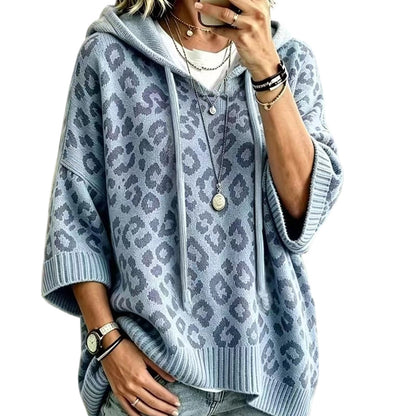 Jersey Oversize de Punto con Estampado Leopardo ✨