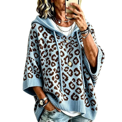 Jersey Oversize de Punto con Estampado Leopardo ✨